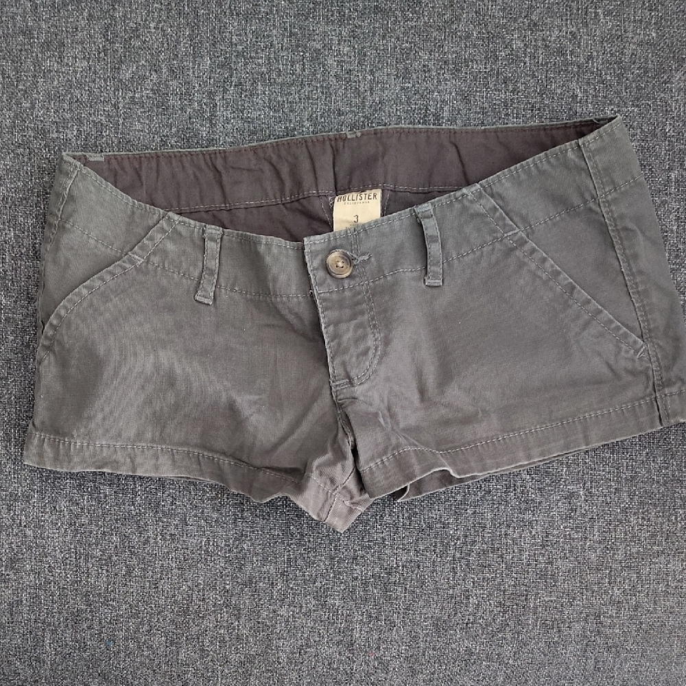 Hollister Green and Gray Cargo Shorts Casual Comfort